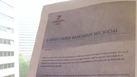 Falsa carta de la Seguridad Social Antena 3 Noticias