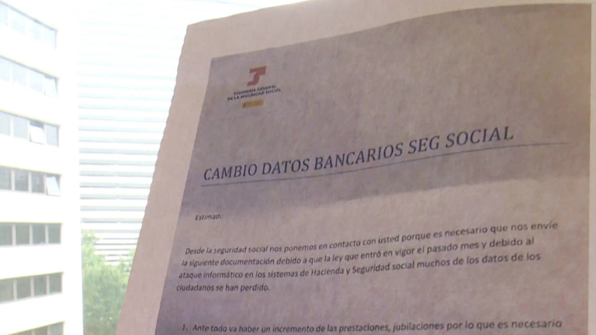 Falsa carta de la Seguridad Social Antena 3 Noticias