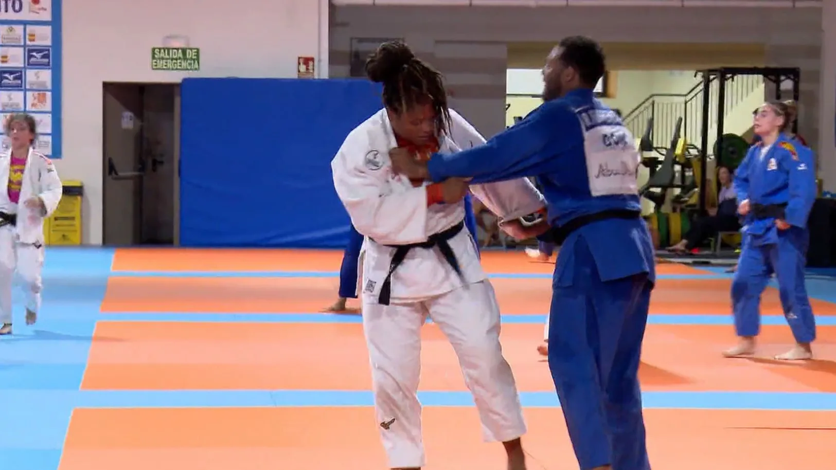 La judoca Dayle Ojeda en un entrenamiento La judoca Dayle Ojeda en un entrenamiento
