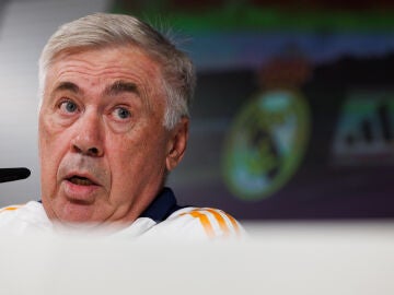 Carlo Ancelotti, en rueda de prensa