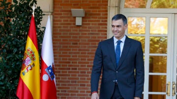 El presidente del Gobierno, Pedro Sánchez, en La Moncloa