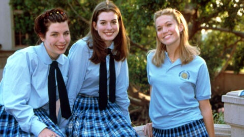 Heather Matarazzo, Anne Hathaway y Mandy Moore en Princesa por sorpresa