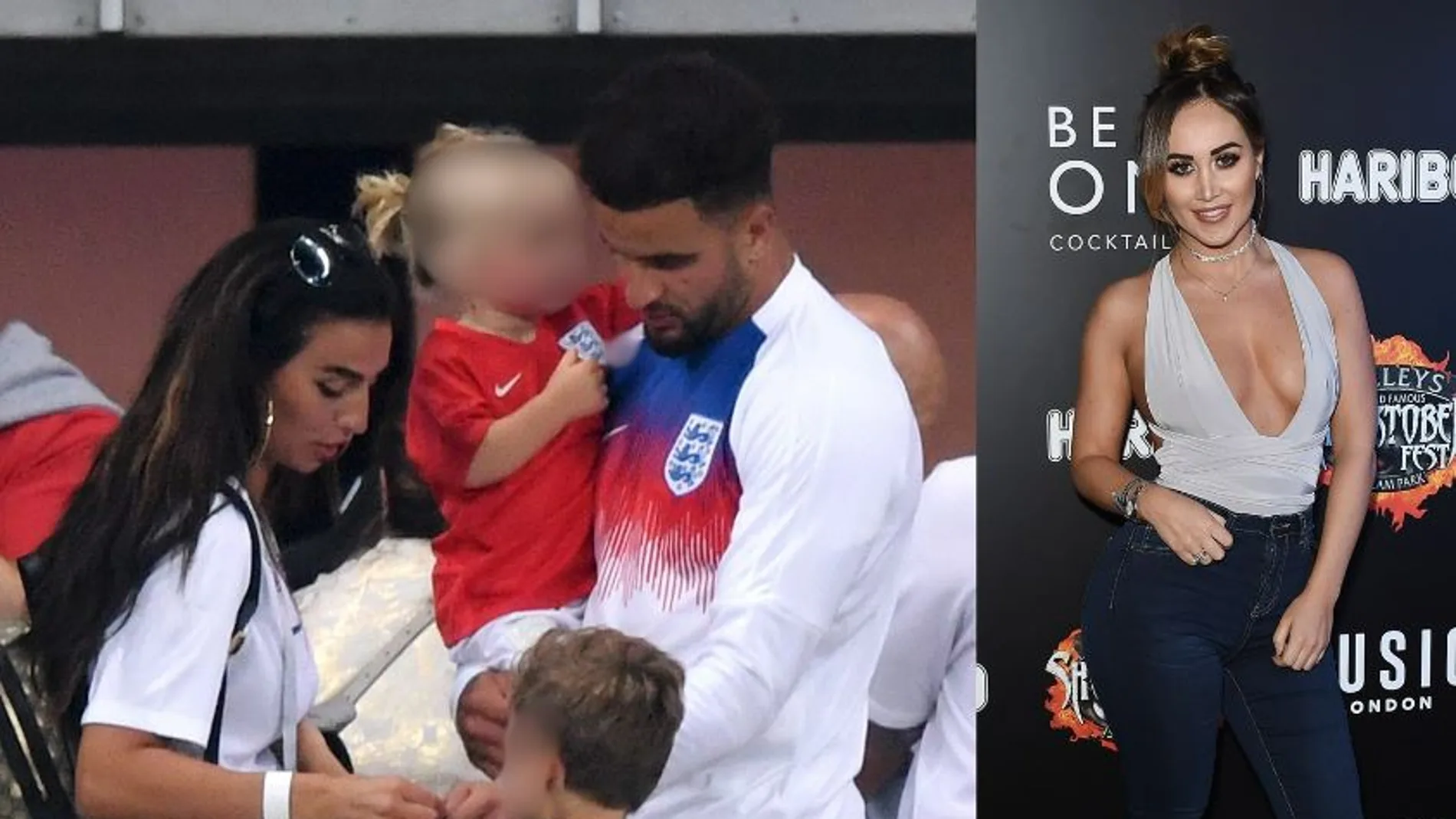 Annie Kilner, mujer de Kyle Walker y el futbolista (izquierda), Lauryn Goodman, amante (derecha) Annie Kilner, mujer de Kyle Walker y el futbolista (izquierda), Lauryn Goodman, amante (derecha)