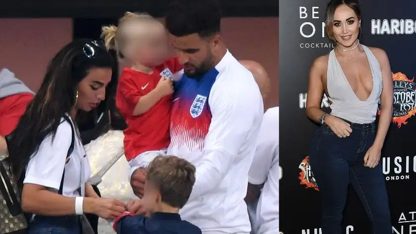 Annie Kilner, mujer de Kyle Walker y el futbolista (izquierda), Lauryn Goodman, amante (derecha) Annie Kilner, mujer de Kyle Walker y el futbolista (izquierda), Lauryn Goodman, amante (derecha)