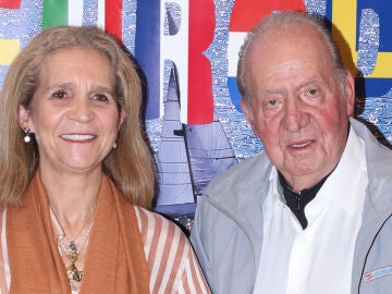 La infanta Elena y el rey Juan Carlos