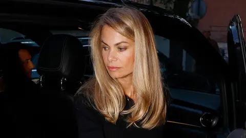 Carla Goyanes, en la misa funeral de su padre y de su hermana Carla Goyanes, en la misa funeral de su padre y de su hermana