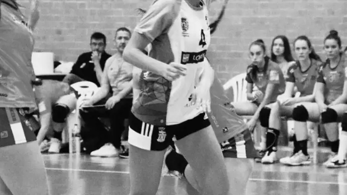 Blanca Guillén Sánchez, en un partido de balonmano Blanca Guillén Sánchez, en un partido de balonmano