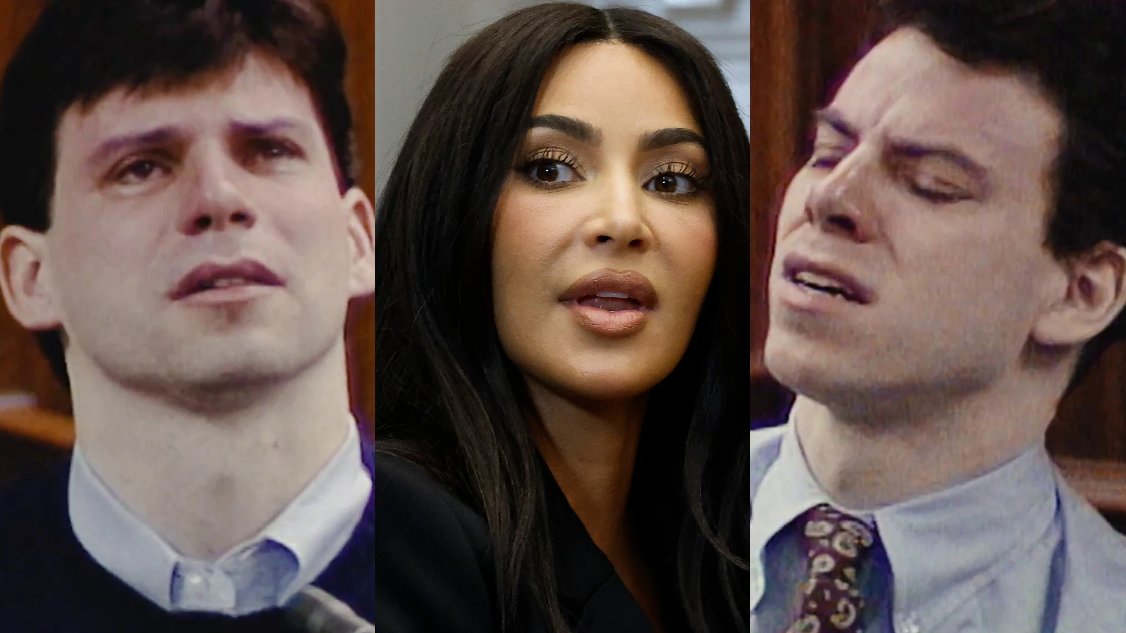 Lyle Menéndez, Kim Kardashian y Erik Menéndez Lyle Menéndez, Kim Kardashian y Erik Menéndez