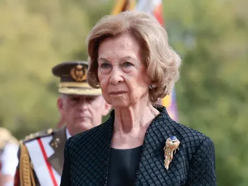 La reina Sofía reaparece muy seria La reina Sofía reaparece muy seria