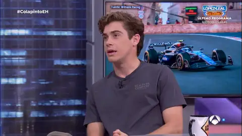 El show de Franco Colapinto en El Hormiguero: "Tienes un chavón que te está hablando en la radio cada cinco segundos..." El show de Franco Colapinto en El Hormiguero: "Tienes un chavón que te está hablando en la radio cada cinco segundos..."