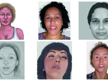 Recreación de las 6 mujeres asesinadas en España