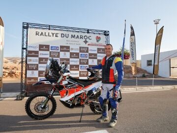 Frédéric Baudry, en el Rally de Marruecos