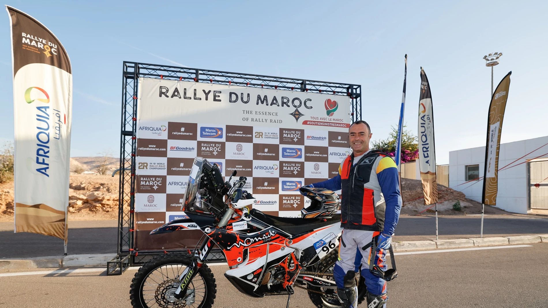 Frédéric Baudry, en el Rally de Marruecos Frédéric Baudry, en el Rally de Marruecos
