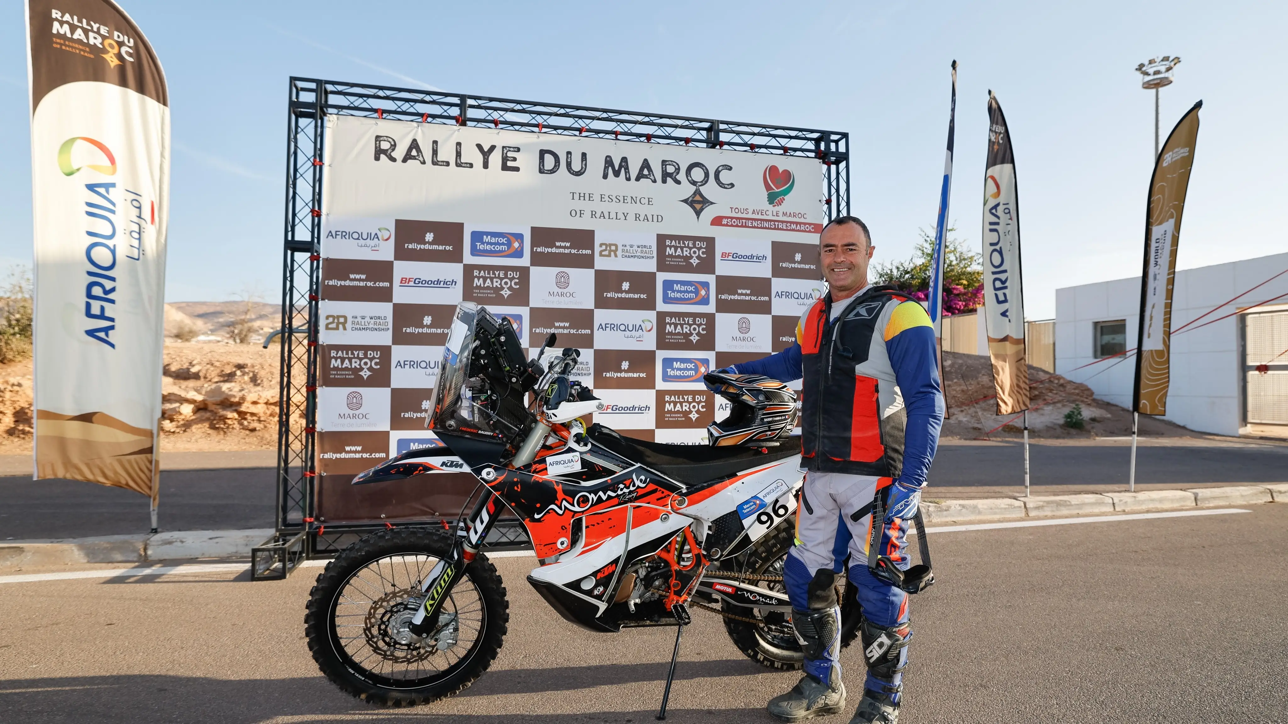 Fr&eacute;d&eacute;ric Baudry, en el Rally de Marruecos