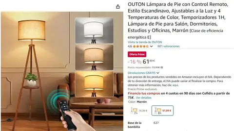 Lámpara de pie Outon Lámpara de pie Outon