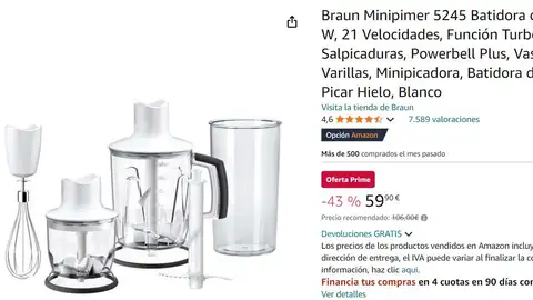 Minipimer multifunción Braun Minipimer multifunción Braun