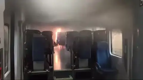 Incendio en el vagón del tren entre Manlleu y Torelló Incendio en el vagón del tren entre Manlleu y Torelló