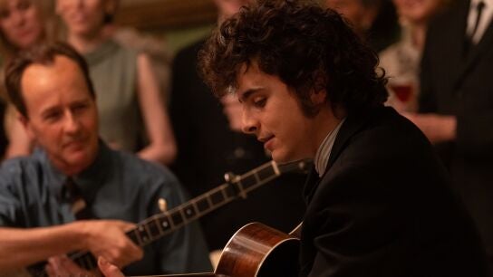 Timoth&eacute;e Chalamet en A Complete Unknown