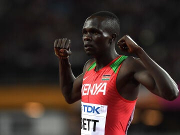 Kipyegon Bett, en el Mundial de Atletismo de 2017 en Londres