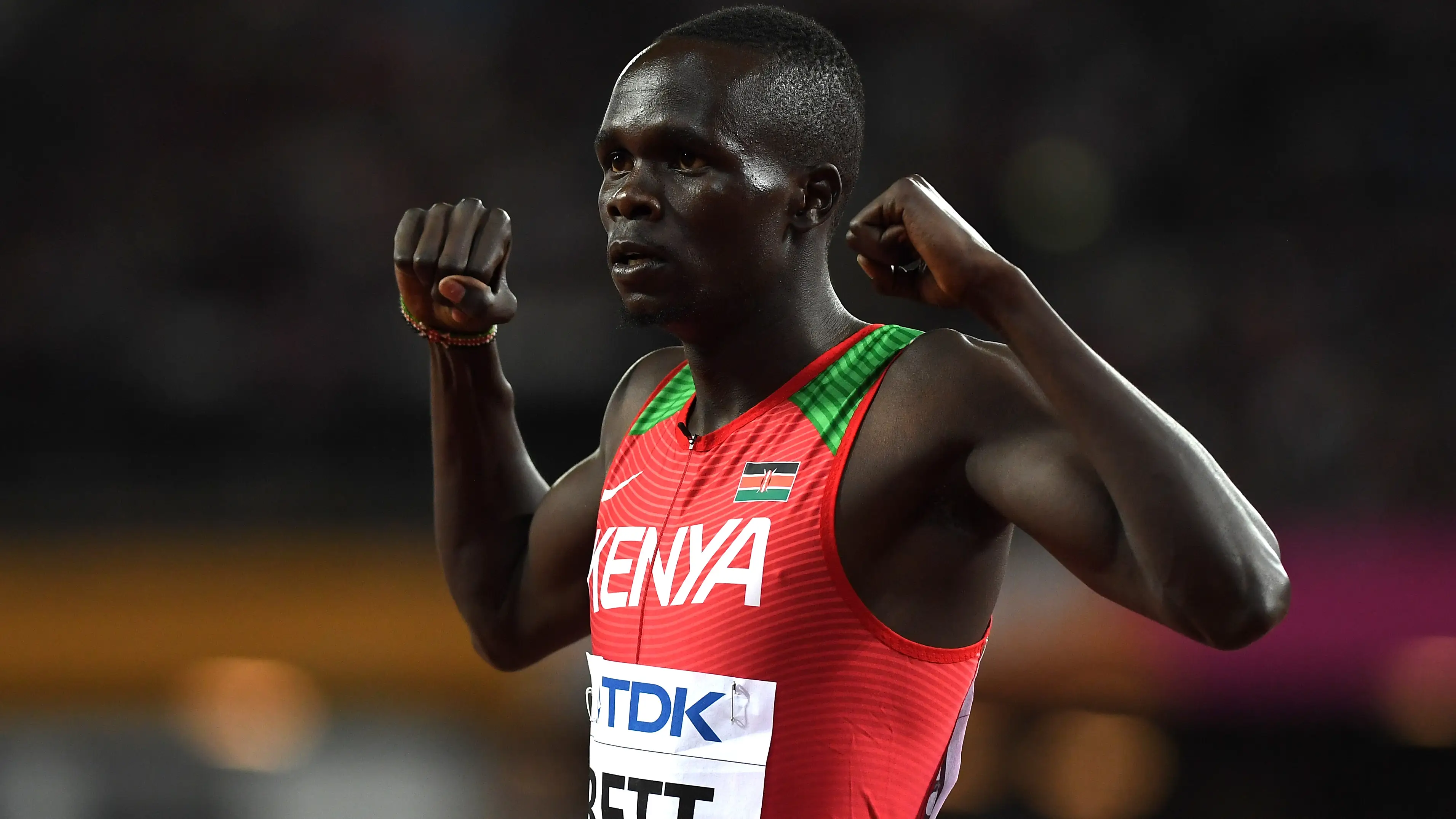 Kipyegon Bett, en el Mundial de Atletismo de 2017 en Londres