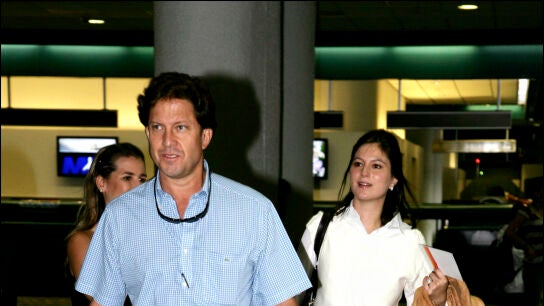Ch&aacute;beli Iglesias y su marido, Christian Altaba, en 2008