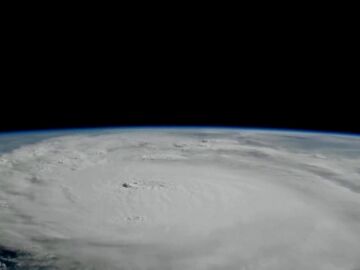 Huracán Milton visto desde el espacio