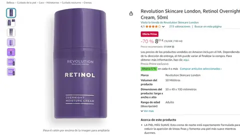 Crema de retinol de Revolution Skincare Crema de retinol de Revolution Skincare