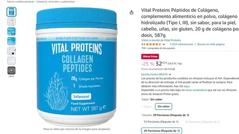 Péptidos de colágeno Vital Proteins Péptidos de colágeno Vital Proteins