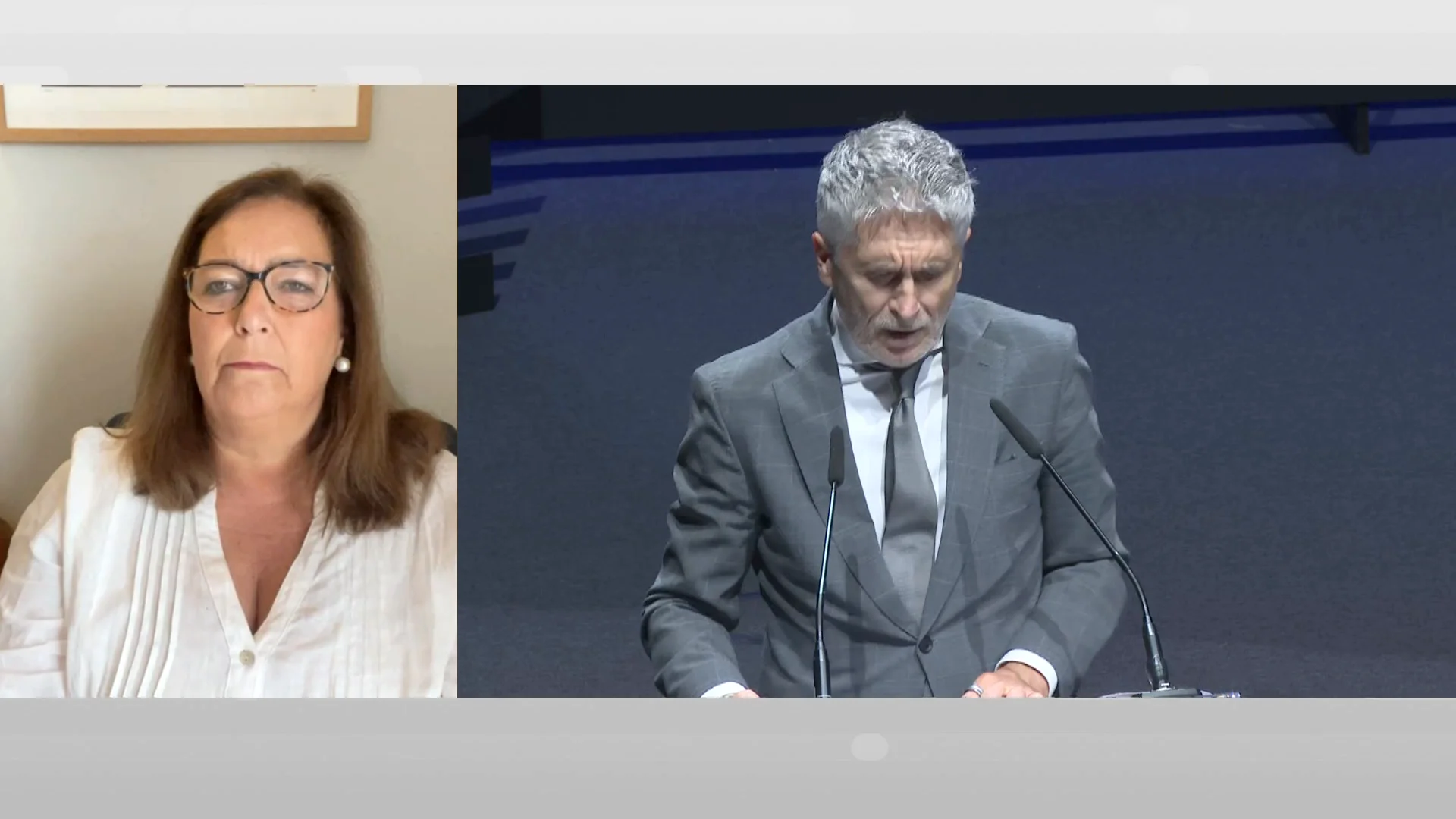 Presidenta de la Asociaci&oacute;n de V&iacute;ctimas del Terrorismo le niega el saludo a Marlaska