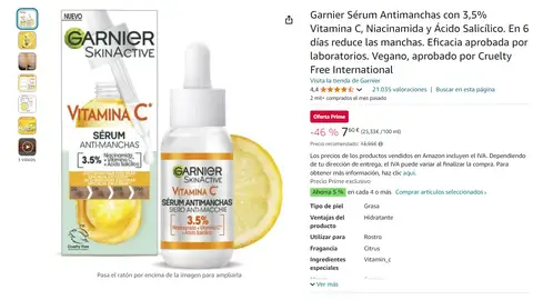Garnier Sérum Antimanchas con Vitamina C Garnier Sérum Antimanchas con Vitamina C