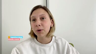Agostina colgó los hábitos tras conocer a su marido en un rosario virtual: 