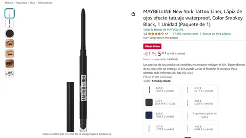 Eyeliner Tattoo Liner de Maybelline Eyeliner Tattoo Liner de Maybelline