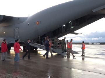 así ha sido la llegada del tercer avión procedente del Líbano