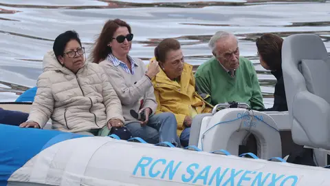 Carlos Zurita y la infanta Margarita en Sanxenxo Carlos Zurita y la infanta Margarita en Sanxenxo