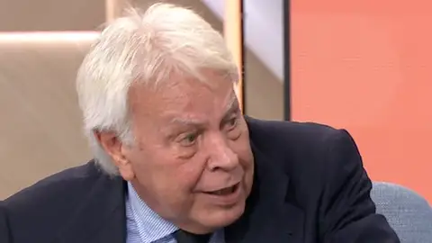 Felipe González en 'Espejo Público' Felipe González en 'Espejo Público'