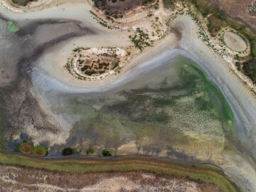 La laguna de Santa Olalla en Doñana se seca