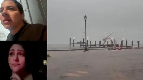 Los efectos del huracán Milton. Los efectos del huracán Milton.