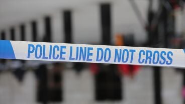 Imagen de archivo de una cinta de la Polic&iacute;a brit&aacute;nica