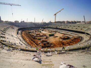 La remodelación del Spotfy Camp Nou, en una foto de archivo