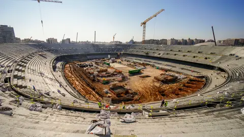 La remodelación del Spotfy Camp Nou, en una foto de archivo La remodelación del Spotfy Camp Nou, en una foto de archivo