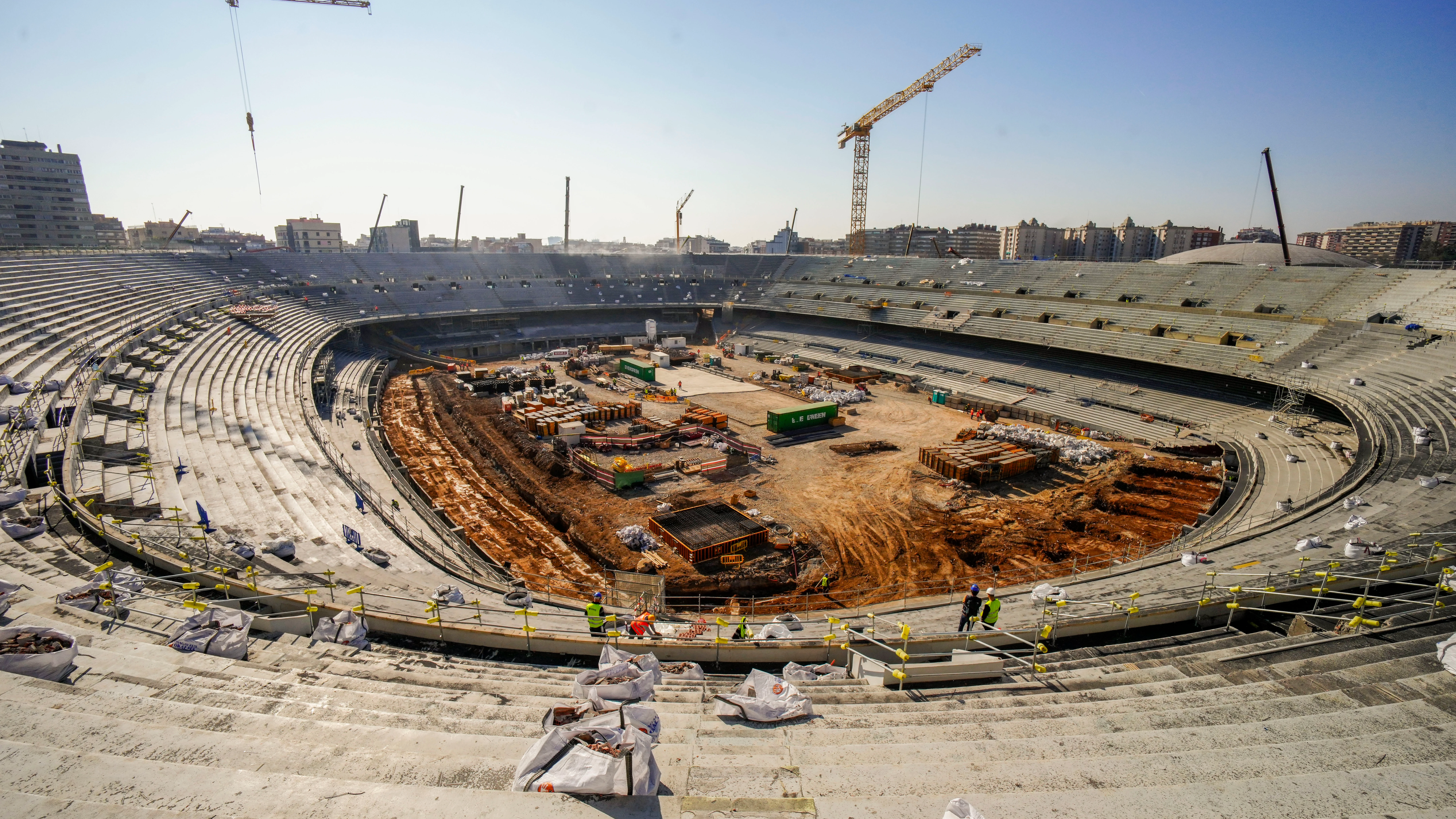La remodelación del Spotfy Camp Nou, en una foto de archivo La remodelación del Spotfy Camp Nou, en una foto de archivo