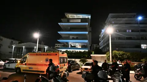 Exterior de la vivienda de George Baldock en Atenas, donde fue hallado muerto el pasado miércoles Exterior de la vivienda de George Baldock en Atenas, donde fue hallado muerto el pasado miércoles