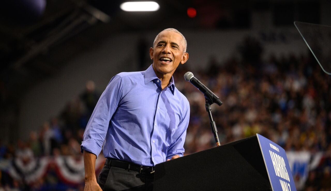 Barack Obama, en un acto de apoyo a Kamala Harris