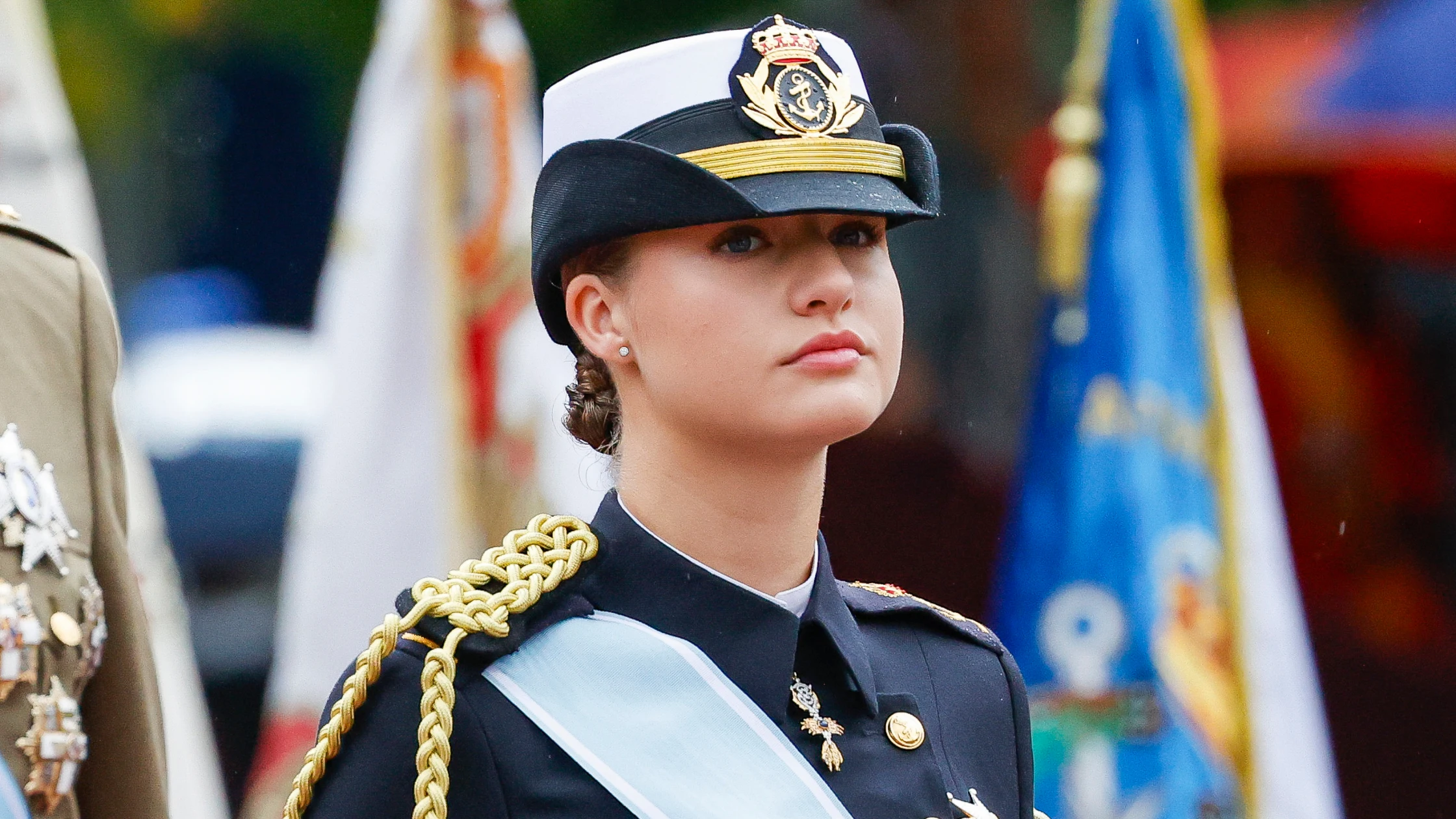 La princesa Leonor bajo la lluvia en el Día de la Fiesta Nacional La princesa Leonor bajo la lluvia en el Día de la Fiesta Nacional