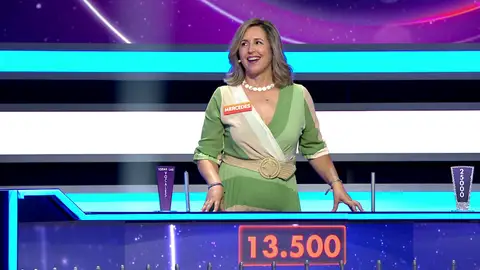 Mercedes, concursante de La ruleta de la suerte noche Mercedes, concursante de La ruleta de la suerte noche