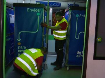 La mensajería: bajo tierra, en el Metro de Madrid