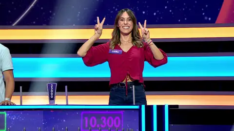 Laura, concursante de La ruleta de la suerte noche concursante