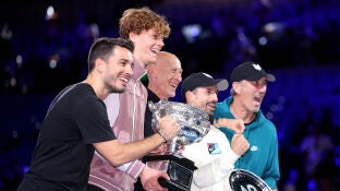 Jannik Sinner tras ganar el Open de Australia