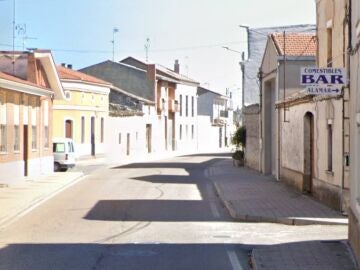 Una calle de Camporredondo, en Valladolid