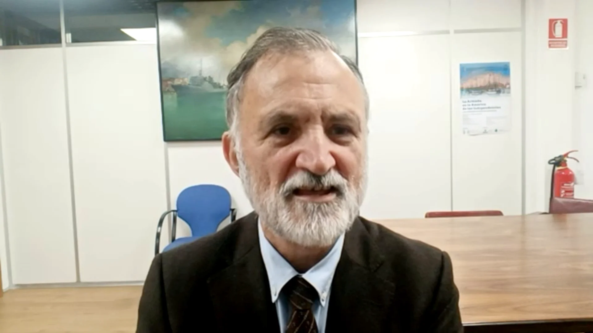 El almirante retirado Juan Rodríguez Garat El almirante retirado Juan Rodríguez Garat